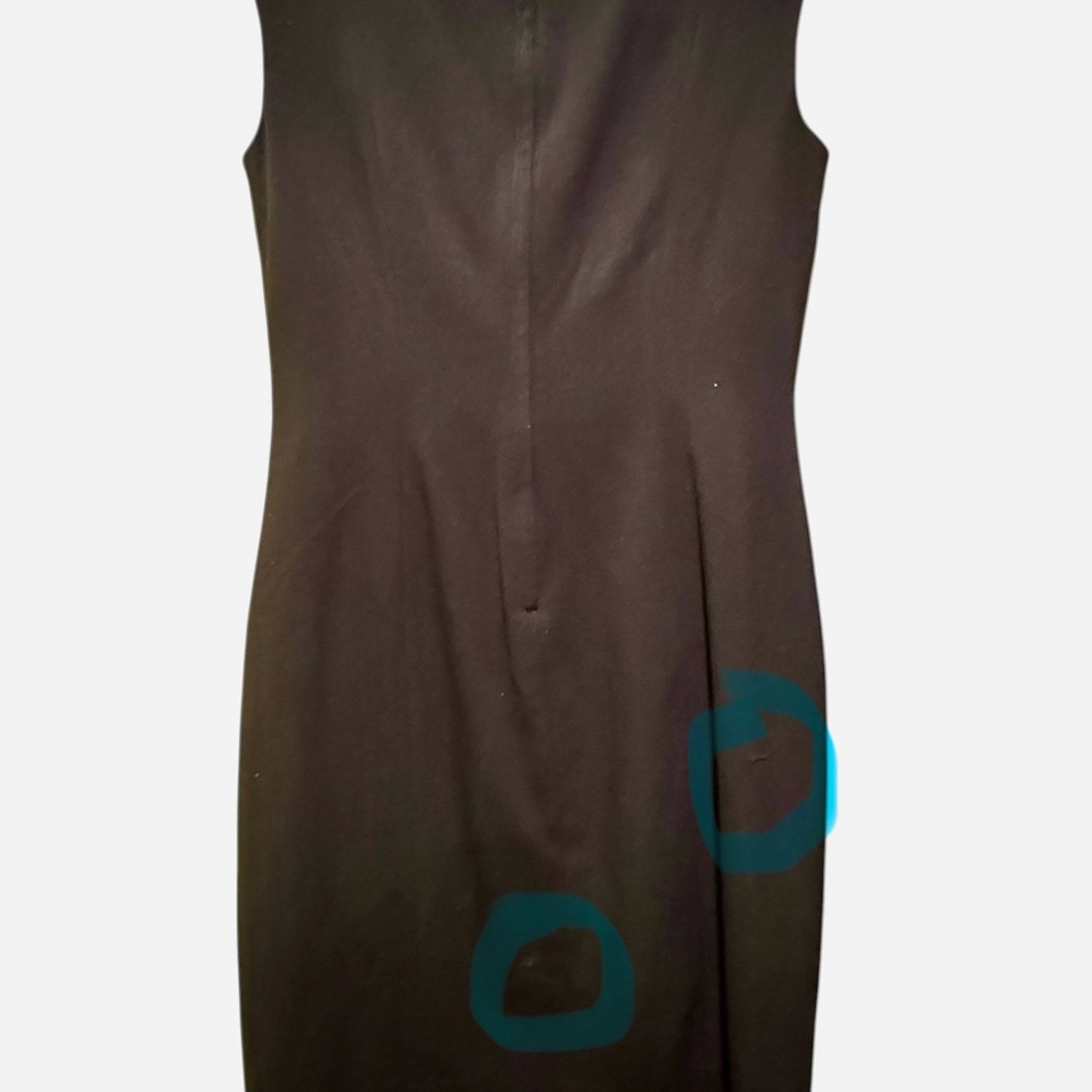 Calvin Klein Black Midi Dress with Beige Accent - Picture 9 of 9